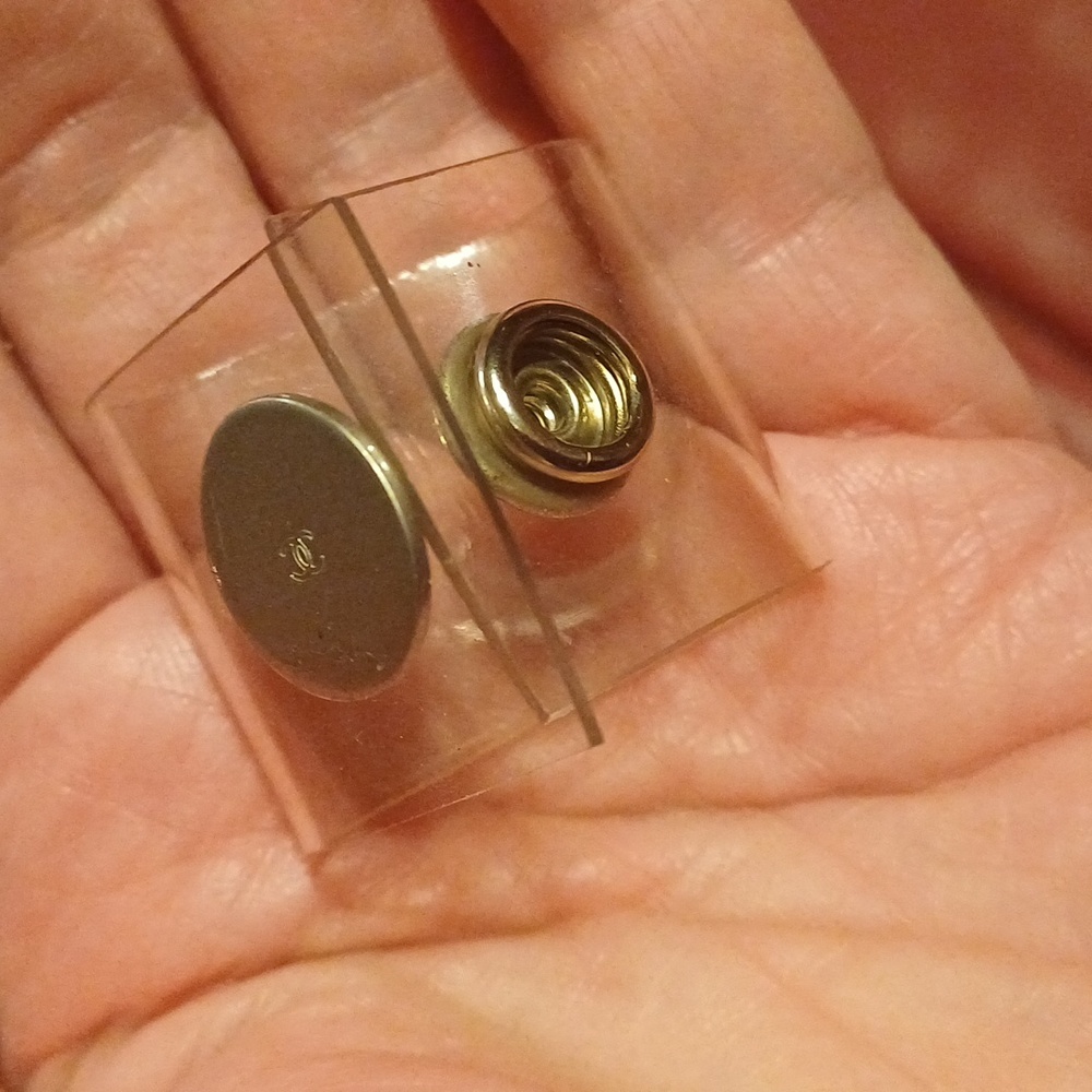 Authentic CHANEL Transparent Ring Year 2000 size 7 7.25 - Picture 10 of 12